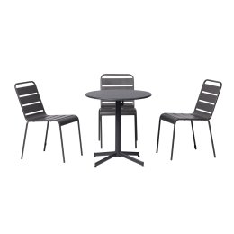 Location Ensemble Elios : 3 chaises Elios + 1 table Elios