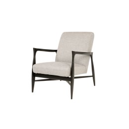 Location Fauteuil Floating Noir Mat Tweed